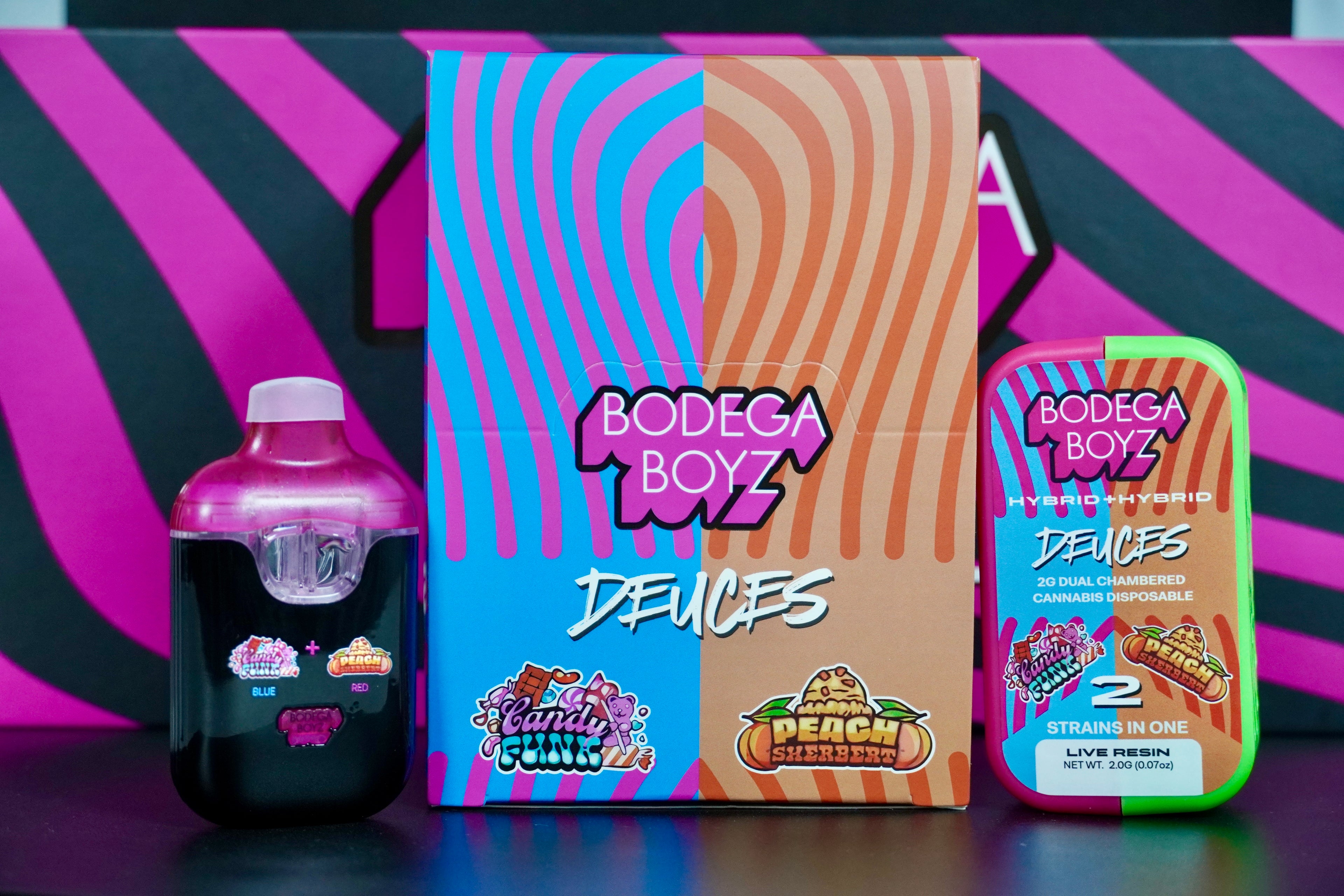 Bodega Boyz dual disposable vape packaging
