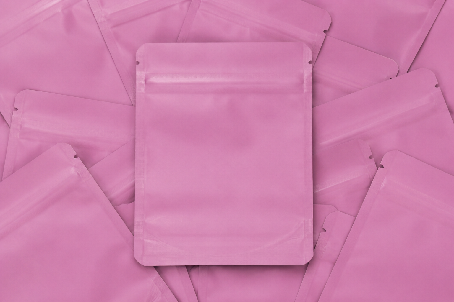 Pink Matte Mylar Bag 4x5
