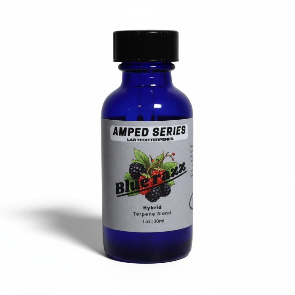 Blue Razz hybrid terpene blend bottle