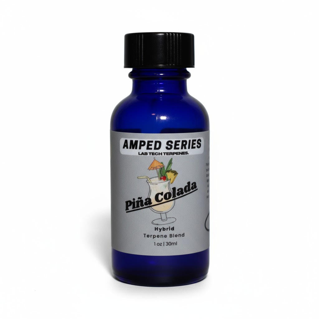 Pina Colada terpene blend packaging for vapes