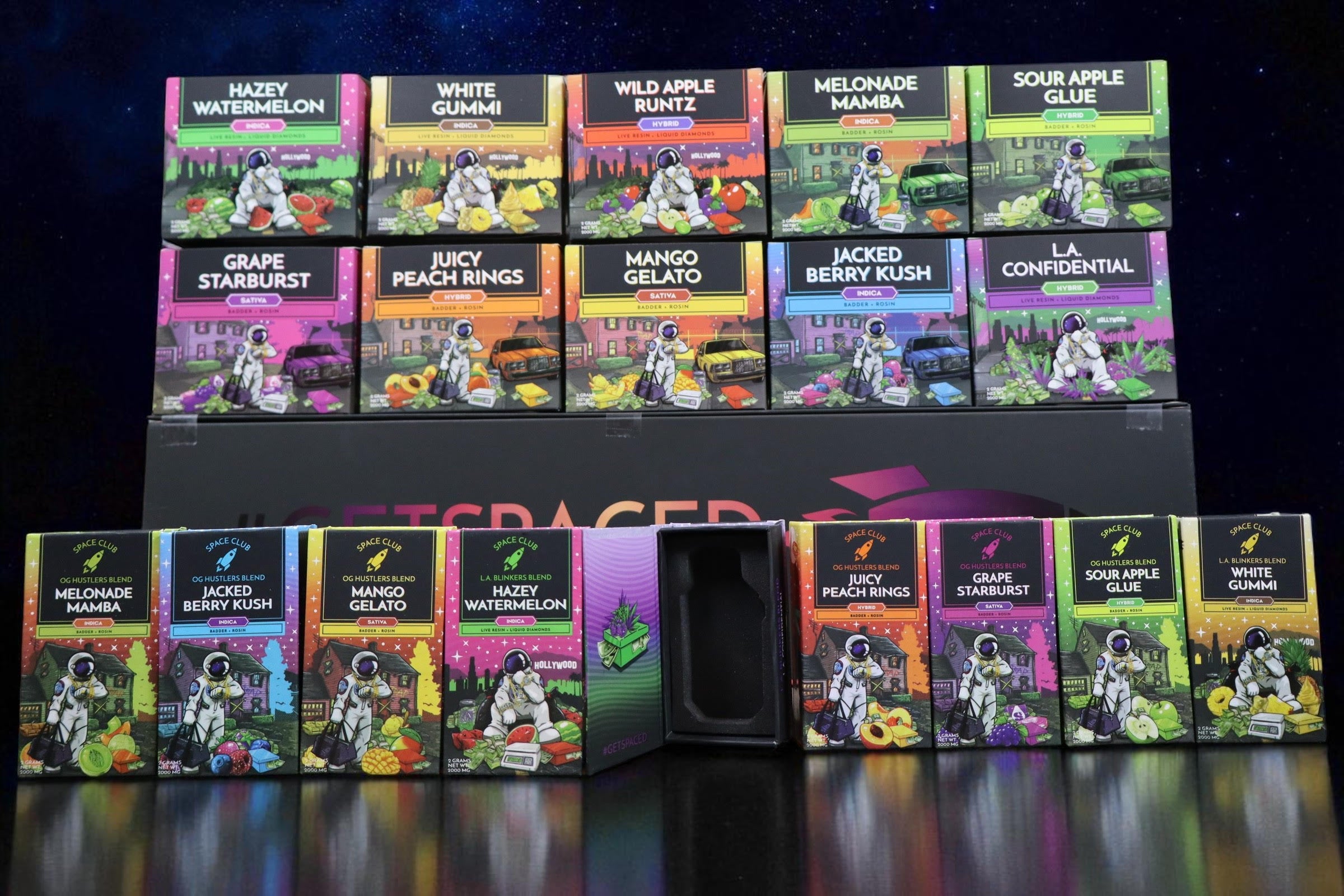 Space Clubs vape packaging wholesale design